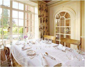 Our dining room at Hitfund House Luxury Hotel, Dumfries, Scotland